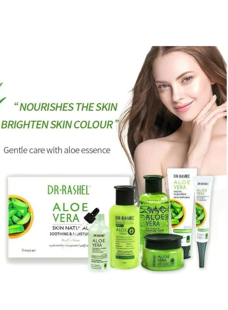DR. RASHEL Aloe Vera Skin Natural Soothing & Moisture 6 Piece Set
