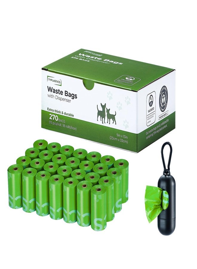 Typlastics Poop Bags for Dog Waste, 270 Count, with Dispenser, Unscented, 18 Pack of 15, Lime Green, 13 Inch x 9 Inch - Image 5