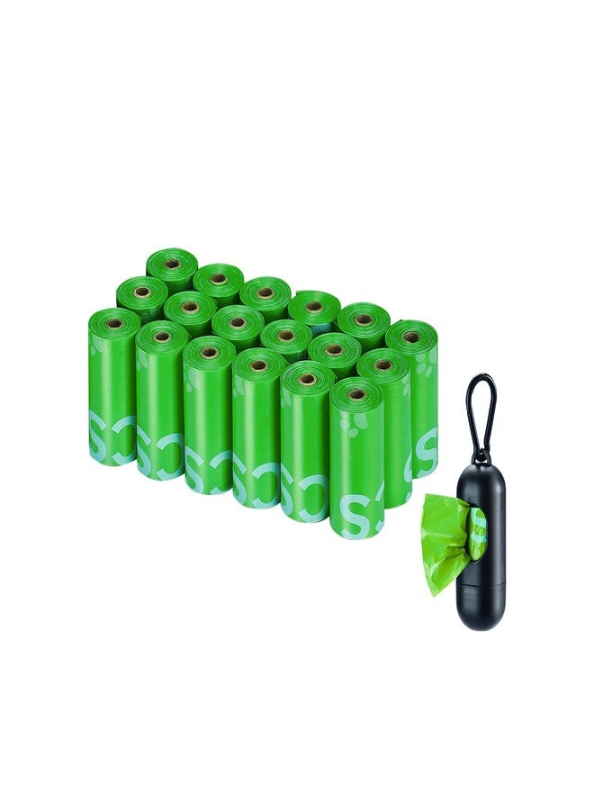 Typlastics Poop Bags for Dog Waste, 270 Count, with Dispenser, Unscented, 18 Pack of 15, Lime Green, 13 Inch x 9 Inch - Image 1