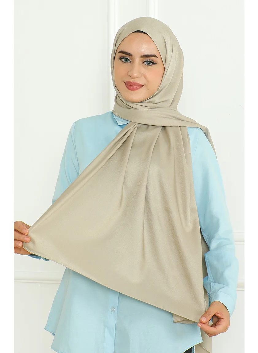 Sefa Merve Medina Silk Sand Shawl 81075-02 Mink