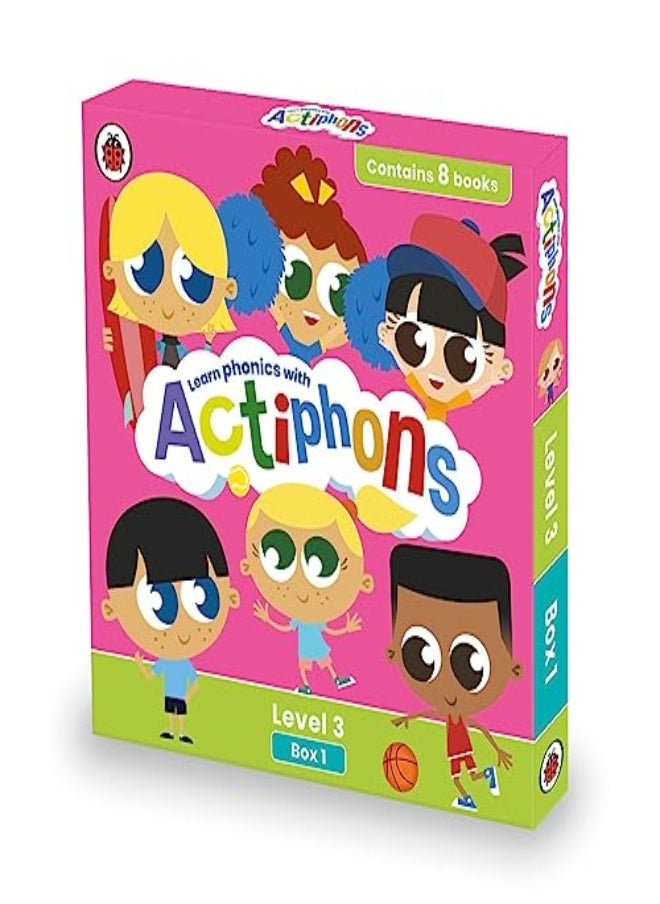 Ladybird - Actiphons Level 3 Box 1: Books 1-8: Learn phonics and get active with Actiphons! - Image 1
