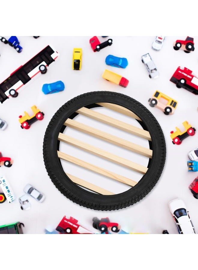 Lineshading Tire Toy Box Wall Car Display Shelf Model Case Stand For 1/64 Collectibles Cars,Collectibles,Toy Figurines(Diameter 16 Inches) - Image 3