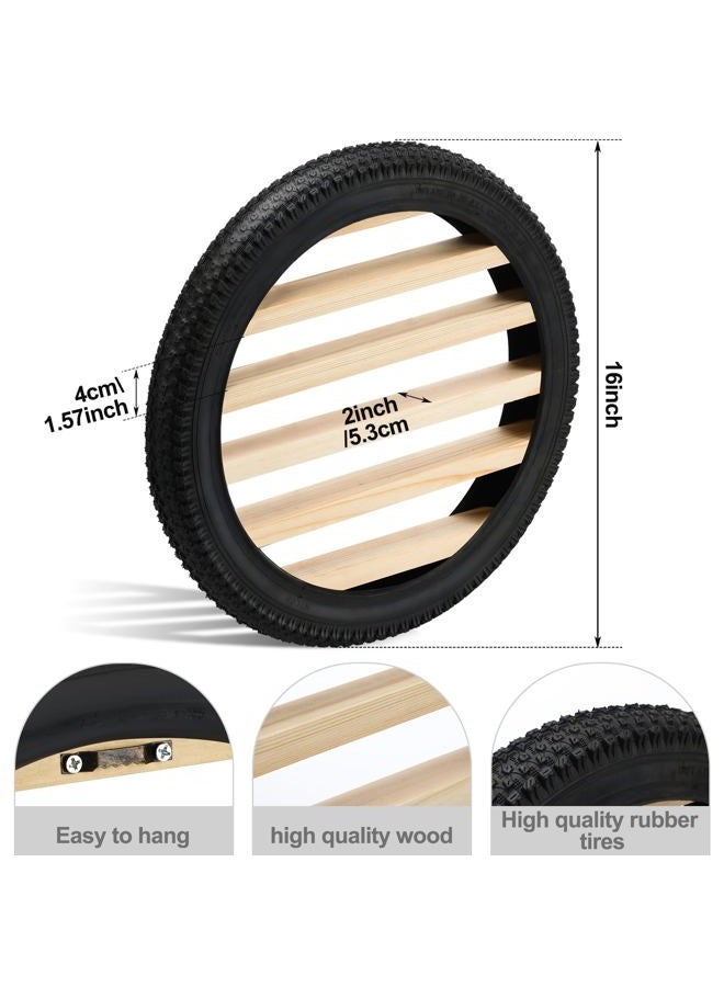 Lineshading Tire Toy Box Wall Car Display Shelf Model Case Stand For 1/64 Collectibles Cars,Collectibles,Toy Figurines(Diameter 16 Inches) - Image 2