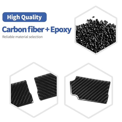 RT-TCZ for Mustang Carbon Fiber Inner Door Handle Bowl Trim Cover for Ford Mustang 2015 up Soft Carbon Fiber Interior Accessories 2pcs - Image 3