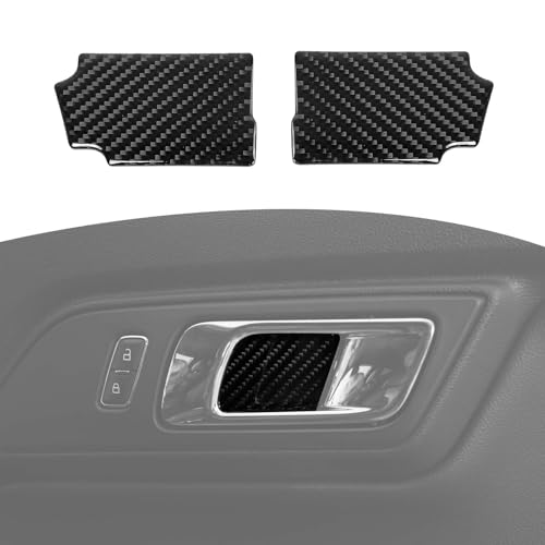 RT-TCZ for Mustang Carbon Fiber Inner Door Handle Bowl Trim Cover for Ford Mustang 2015 up Soft Carbon Fiber Interior Accessories 2pcs - Image 1
