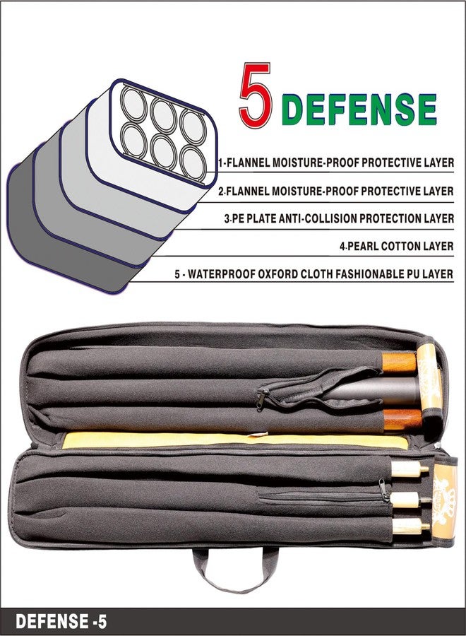 Kolti 3x3 Pool Cue Case, Soft Pool Stick Case with Shoulder Strap, Billiard Cue Case, Pool Cue Holder, Pool Table Accessories, Billiards Equipment - Image 2