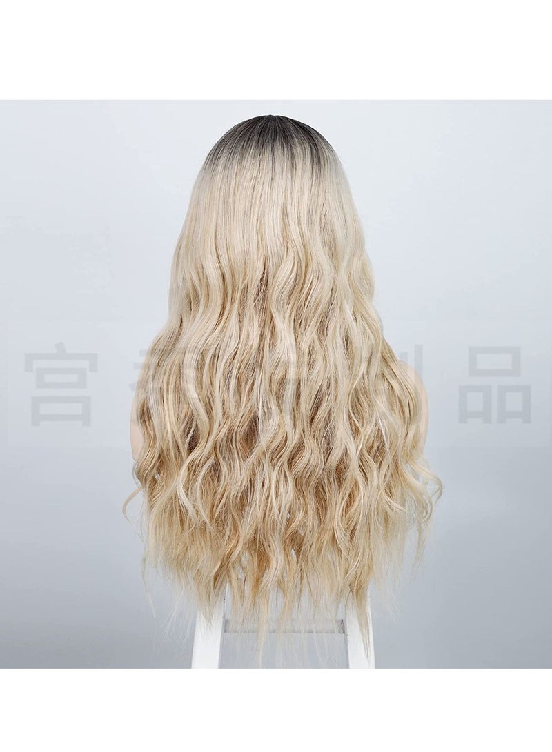 Estelle Eestelle Fashion small lace front wig for women. ( Long Body Wavy Gradient Blonde 4/60) - Image 3