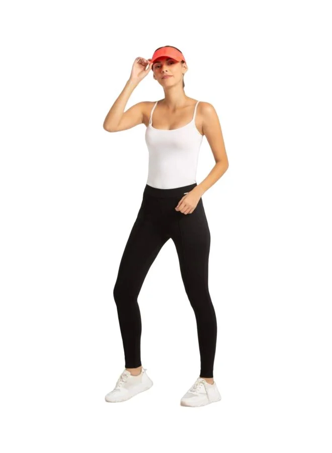 Jockey black Women Slim Fit Rayon Treggings for Women | Best Price UAE