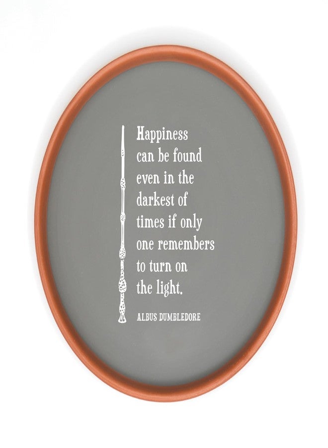 Almiro Tree Terracotta Wall Plate with Harry Potter - Albus Dumbledore Quote | Wall Decoration Items for Living Room, Bedroom, Office | Wall Decor | Gift Items, 20 cm