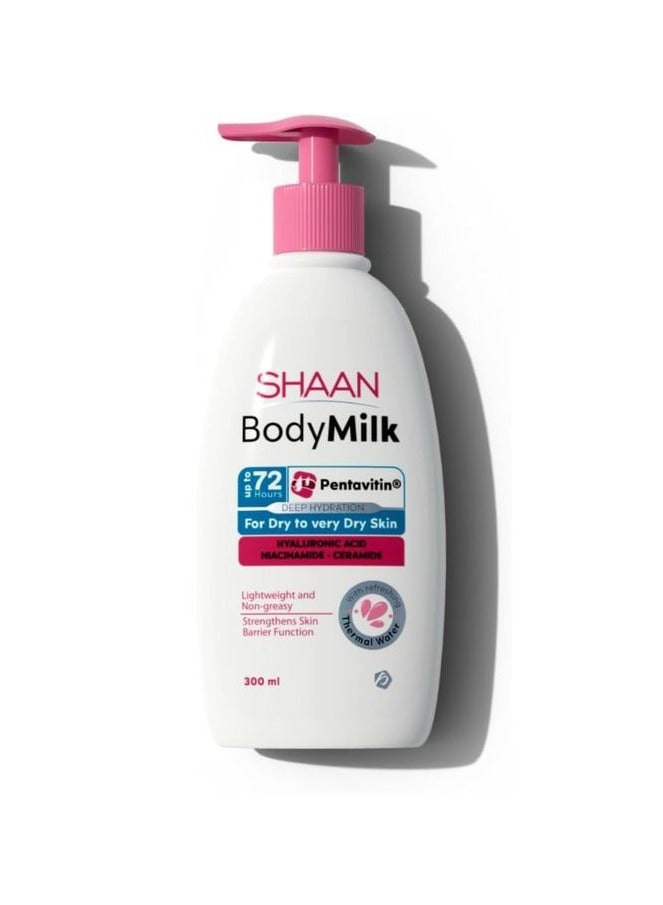 شان لوشن مرطب للجسم بتركيبة طبيعية لعلاج جفاف البشرة وتفتيح لونها – حجم 300 مل - Image 1