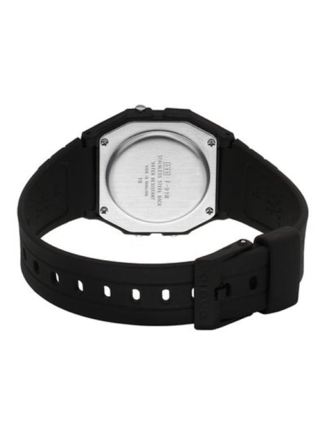 ساعة رقمية مقاومة للماء باللون الأسود للرجال F-91W - Image 2