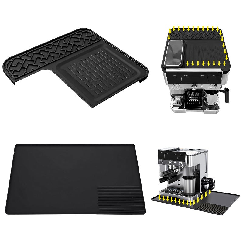 Ndoge Coffee Mat for Ninja Luxe Espresso Coffee Machine ES601, Top Mat Food-Grade Silicone Coffee Bar Accessories for Ninja Luxe Cafe Accessories, Waterproof Heat-Resistant Accessories for Countertop - Image 1