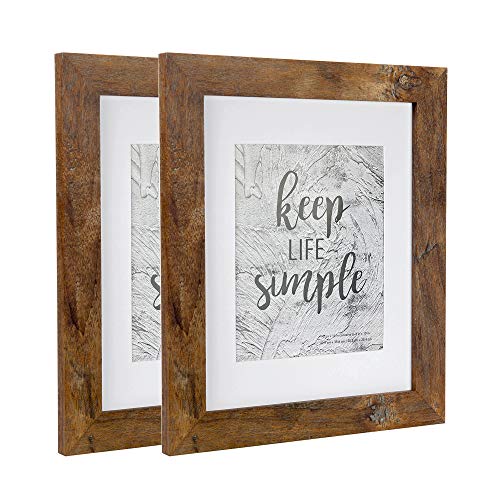 kennethan Rotten Brown 8x10 inch Picture Frame 2 Pcs Wooden frame for table and wall,for home decoration,holiday gift - Image 1