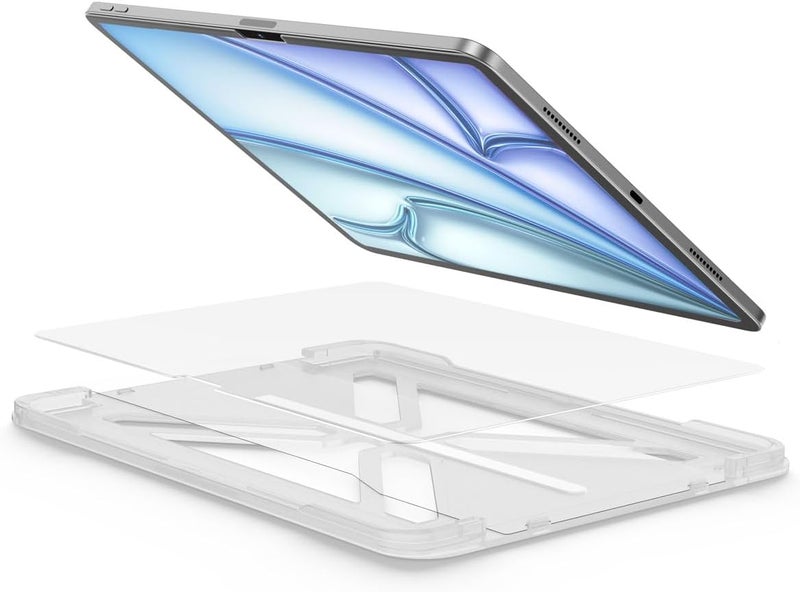 FLOLAB ONETIME NanoArmour Anti-Glare Screen Protector for iPad Air 13 Inch 2024 Anti-Fingerprint Tempered Glass, TruColor, Matte, Easy Install, Bubble Free, Dust Free, Smooth as Butter, Durable - Image 1