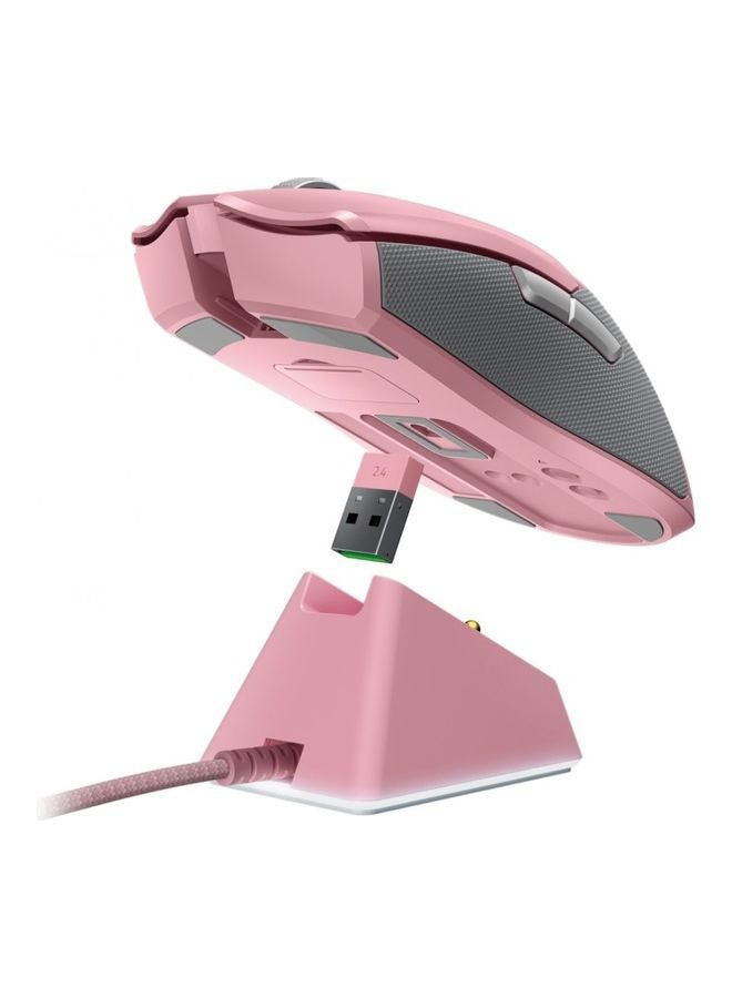 RAZER Viper Ultimate Wireless HyperSpeed Gaming Mouse with RGB Charging Dock - 20K DPI Optical Sensor, 8 Programmable Buttons,70 Hr Battery - Quartz Pink - Image 3