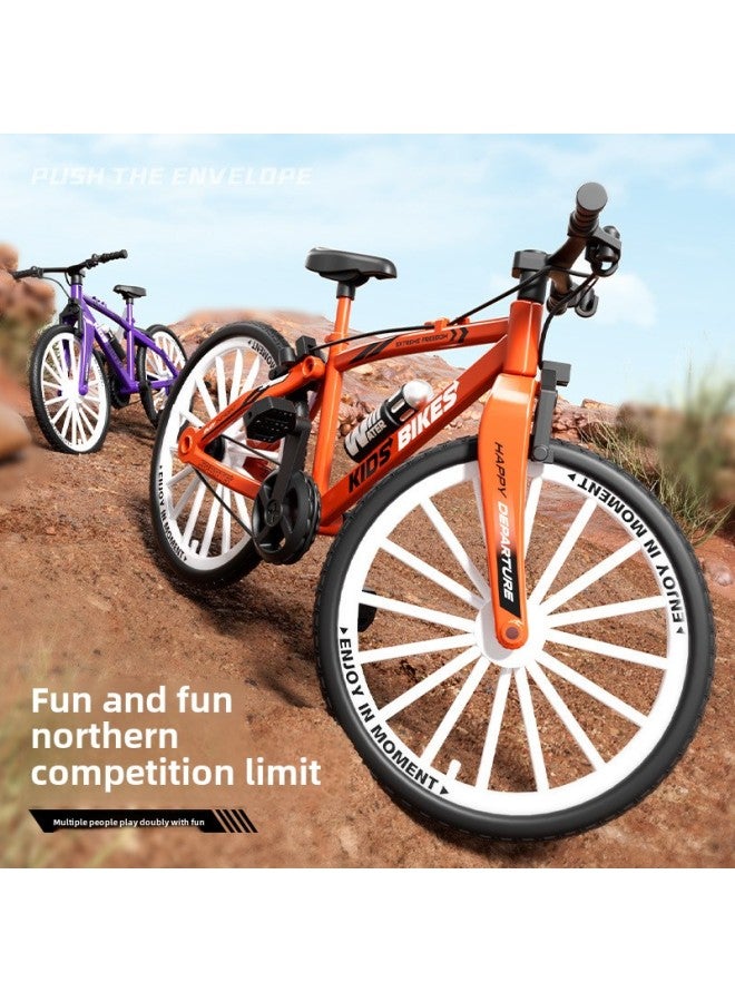 Children's Bicycle Model Toy Mountain Bike Competitive Extreme Cross-country Bike Creative Decorative Ornaments Wholesale-Color:Hy-13 Mountain Bike (orange)  - Image 4