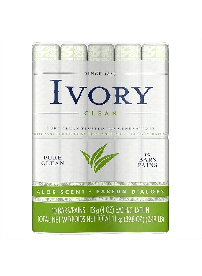 Ivory Bar Soap, Bath Size, Aloe 10 ea (Pack of 2) - Image 1