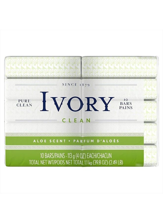 Ivory Bar Soap, Bath Size, Aloe 10 ea (Pack of 2) - Image 2