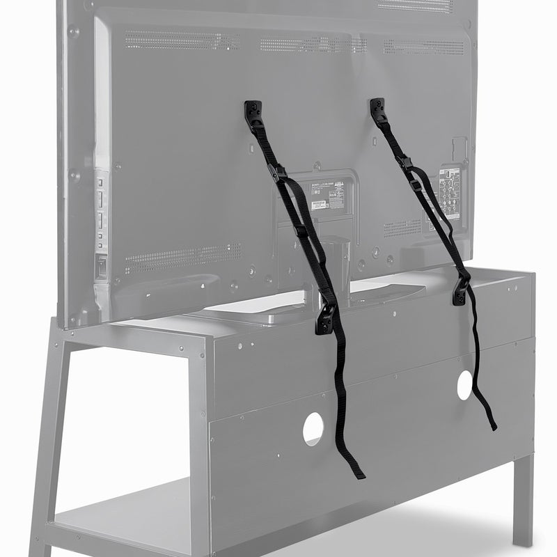 Mount-It! Safety Straps for TV, Furniture, Bookcase, Dresser and TV Stands - Anti-Tip Strap Television Anchor Kit for Baby Proofing, Earthquake Protection, 2 Pack, Mounting Hardware Included - Image 5