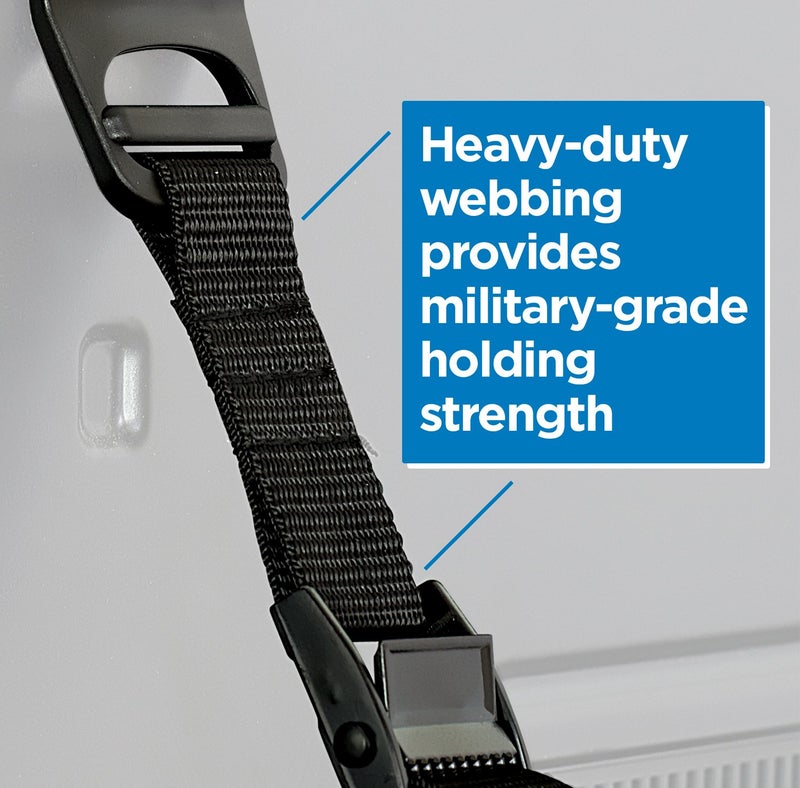 Mount-It! Safety Straps for TV, Furniture, Bookcase, Dresser and TV Stands - Anti-Tip Strap Television Anchor Kit for Baby Proofing, Earthquake Protection, 2 Pack, Mounting Hardware Included - Image 3