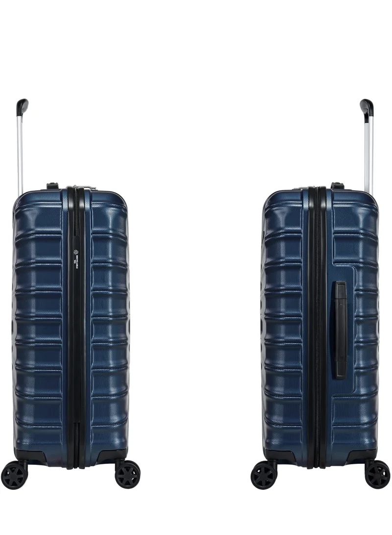 eminent Hard Case Travel Bag Large Luggage Trolley TPO Lightweight Suitcase 4 Quiet Double Spinner Wheels with TSA Lock KK30 Dark Navy