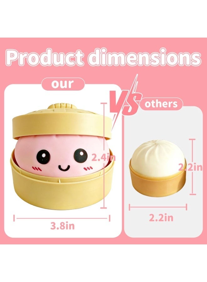 GIOIO Dumpling Squishy Mystery Box, Super Soft Slow Rising TPR Tear-Resistant Smiley Face Dumpling Toy, Fidget Sensory Toys for Easter Basket Stuffers, Parties, Classroom Prizes Adults K - Image 2
