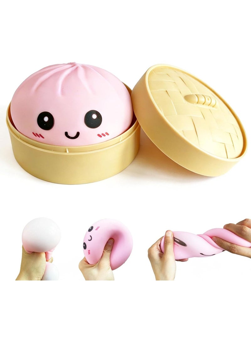 GIOIO Dumpling Squishy Mystery Box, Super Soft Slow Rising TPR Tear-Resistant Smiley Face Dumpling Toy, Fidget Sensory Toys for Easter Basket Stuffers, Parties, Classroom Prizes Adults K - Image 1