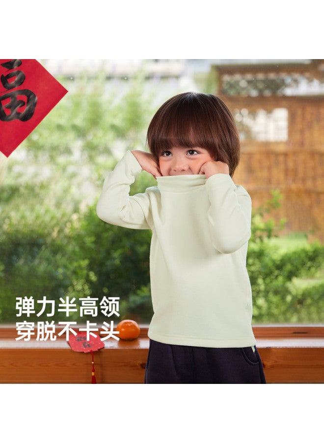 Baby Base Layer Shirt Boys T-shirt Autumn Winter Thick Warm Top Girls Lining Base Layer Shirt - Image 3