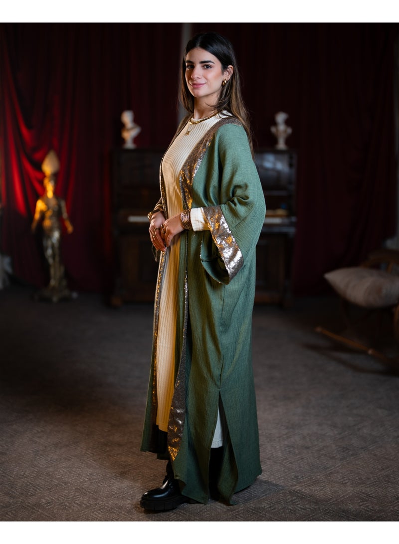 تاي شوب - قفطان - زيتي نسائي - Image 3
