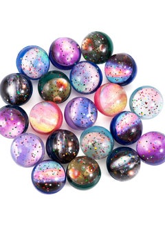 Pllieay 20Pcs Space Bouncy Balls Bulk 32Mm Space Theme Bouncy Balls For Kids Party Favors Gift Bag Fillers Xmas Pinata Stuffers Classroom Prizes And Pet Toys  - Image 1