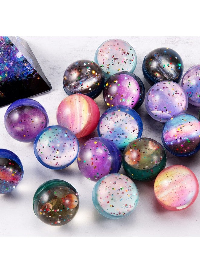 بليلي 20 قطعة من الكرات النطاطة الفضائية السائبة 32 مم كرات نطاطة للأطفال هدايا الحفلات وحقائب الهدايا وحشو عيد الميلاد بيناتا وجوائز الفصول الدراسية وألعاب الحيوانات الأليفة - Image 2