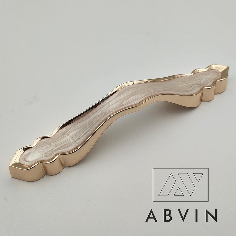 ABVIN ABVIN Premium Ceramic Gold Bar Handles Modern Gold Cabinet Hardware Furniture Pulls For Doors Cabinets Cupboards Drawers 1 Pcs 96Mm 4 Inch Pull Handle  - Image 2
