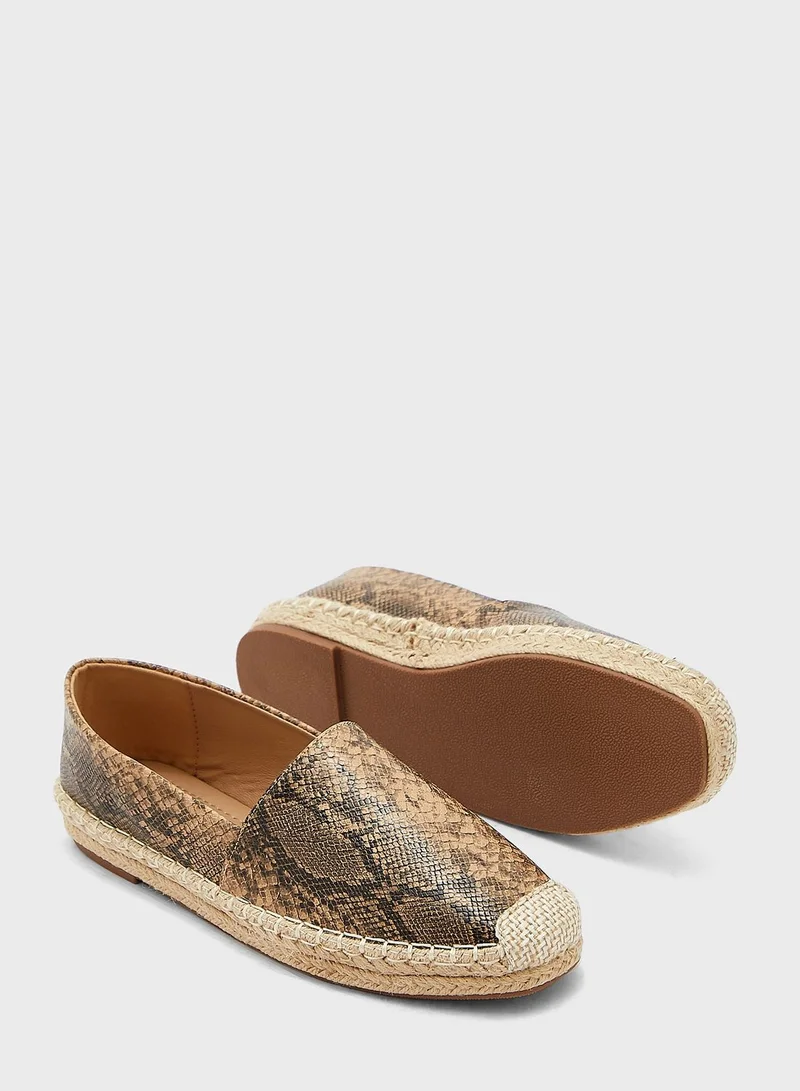 Ginger Snake Effect Espadrile