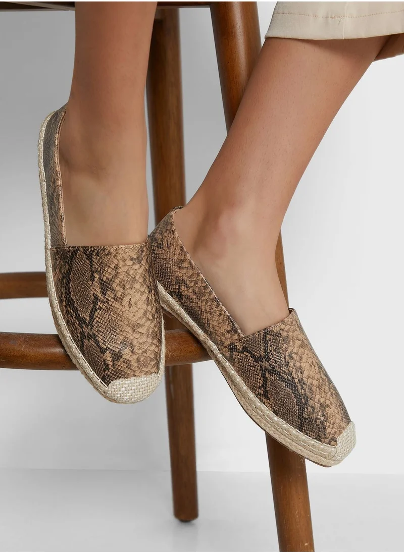 Ginger Snake Effect Espadrile