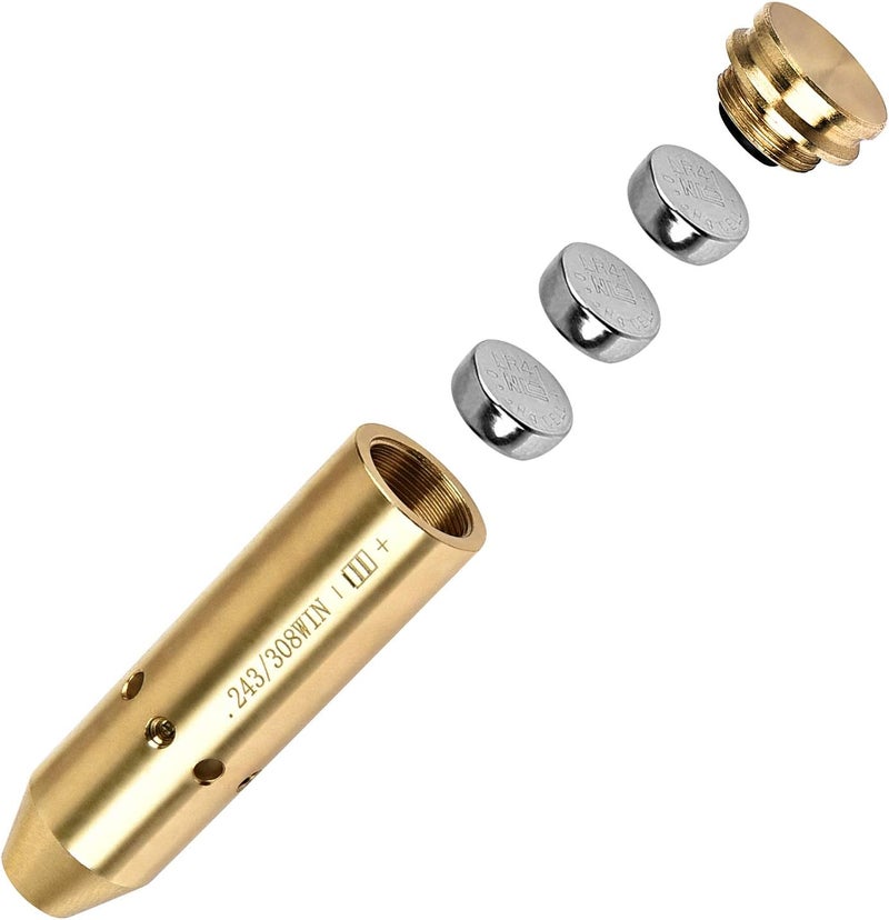 EZshoot Bore Sight 223 5.56mm/243, 308/30-06/25-06/ .270 Red Dot Laser Boresighter with Batteries - Image 2