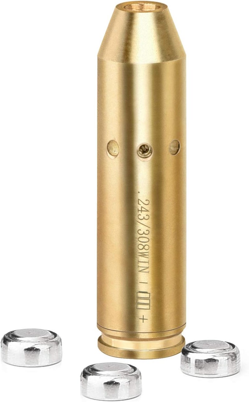EZshoot Bore Sight 223 5.56mm/243, 308/30-06/25-06/ .270 Red Dot Laser Boresighter with Batteries - Image 3