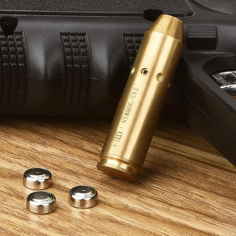 EZshoot Bore Sight 223 5.56mm/243, 308/30-06/25-06/ .270 Red Dot Laser Boresighter with Batteries - Image 5