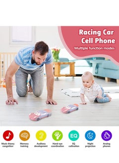 Y&D Baby Cell Phone Toy for 1 Year Old Boy, Multi-Function Car with Music, Star Projector, Kids Pretend Learn Call Chat, Early Education 2 3 Toddler Girl Boy  - Image 3