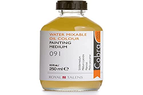 Talens Cobra Water Mixable Oil Colour Painting Medium - 250ml Bottle - Image 4
