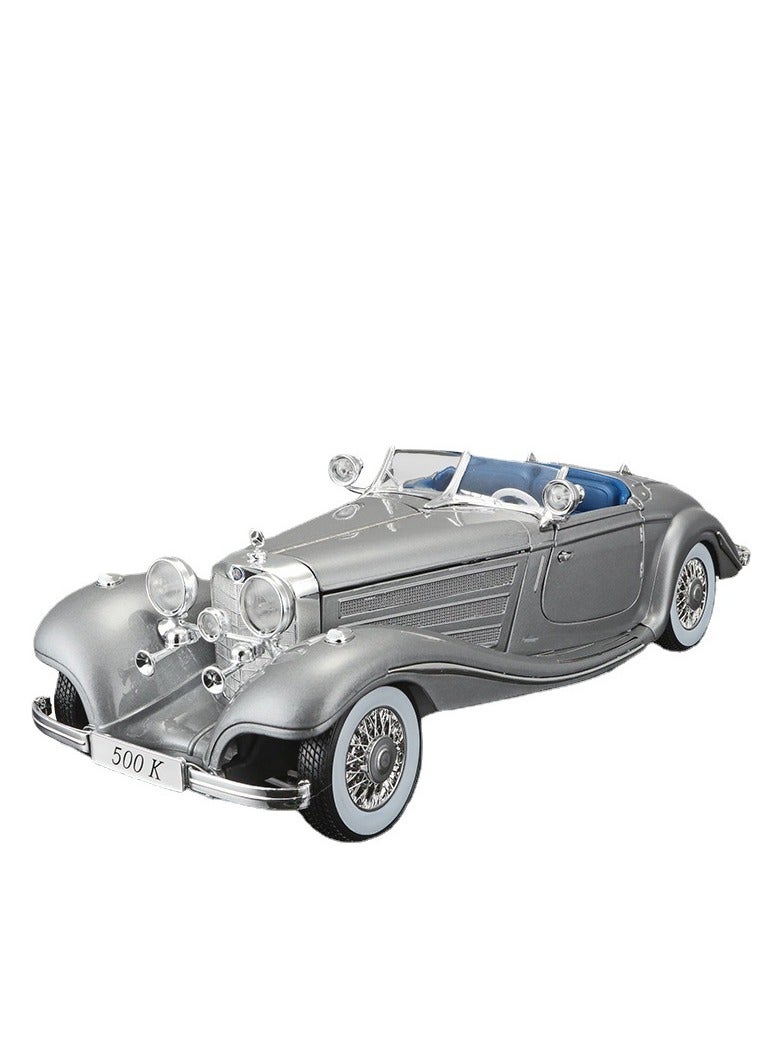 1:18 Scale Mercedes-Benz 500K Alloy Classic Car Model - Life-like Collectible Display and Gift - Image 1