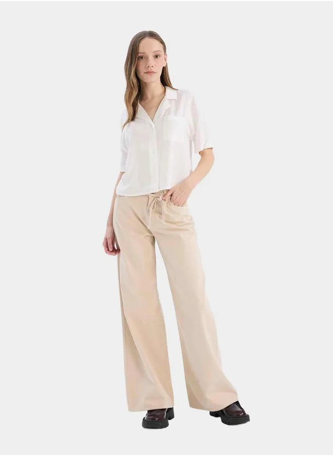 DeFacto DeFacto Beige Wide Leg Pant
