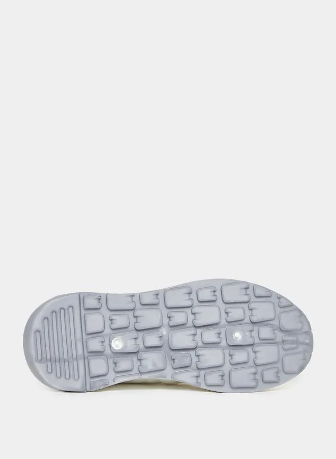 Styli Panelled Cleated Heel Sneakers