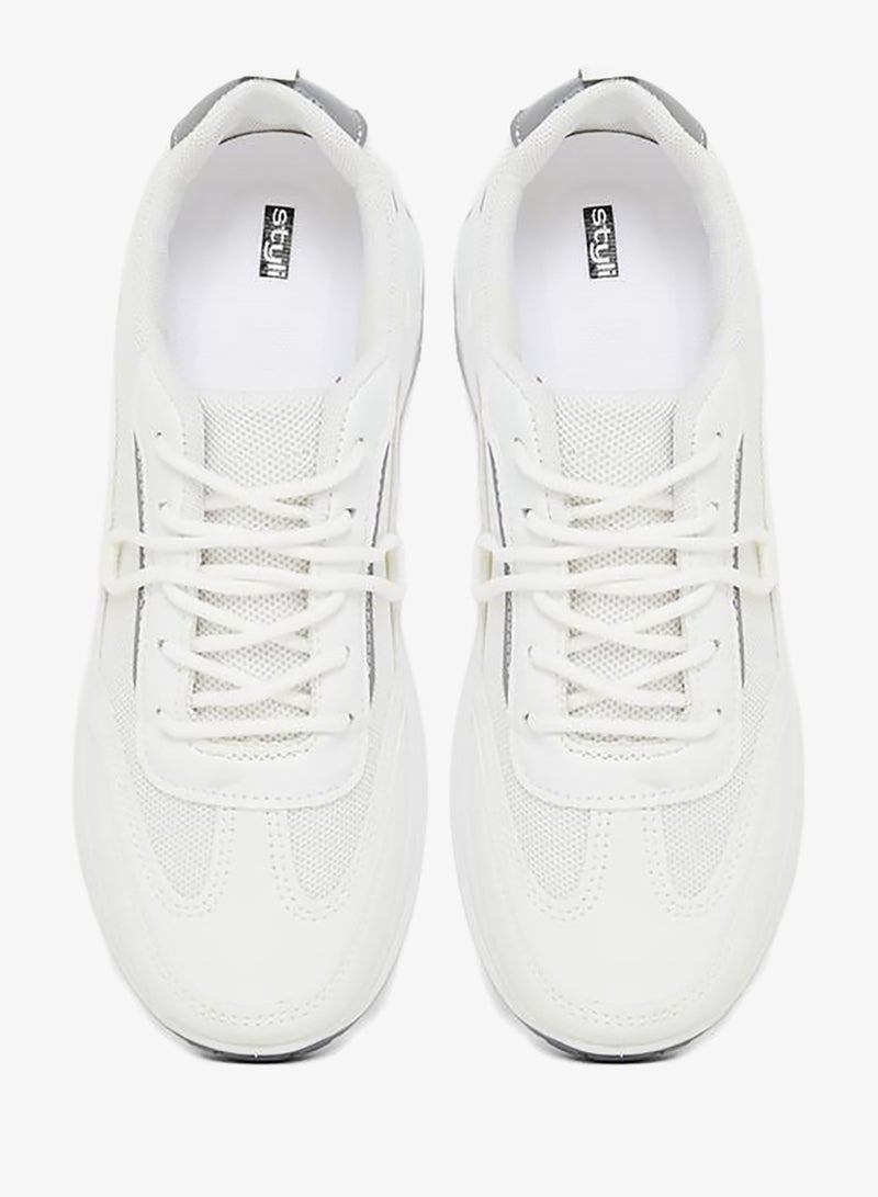 Styli Panelled Cleated Heel Sneakers - Image 5