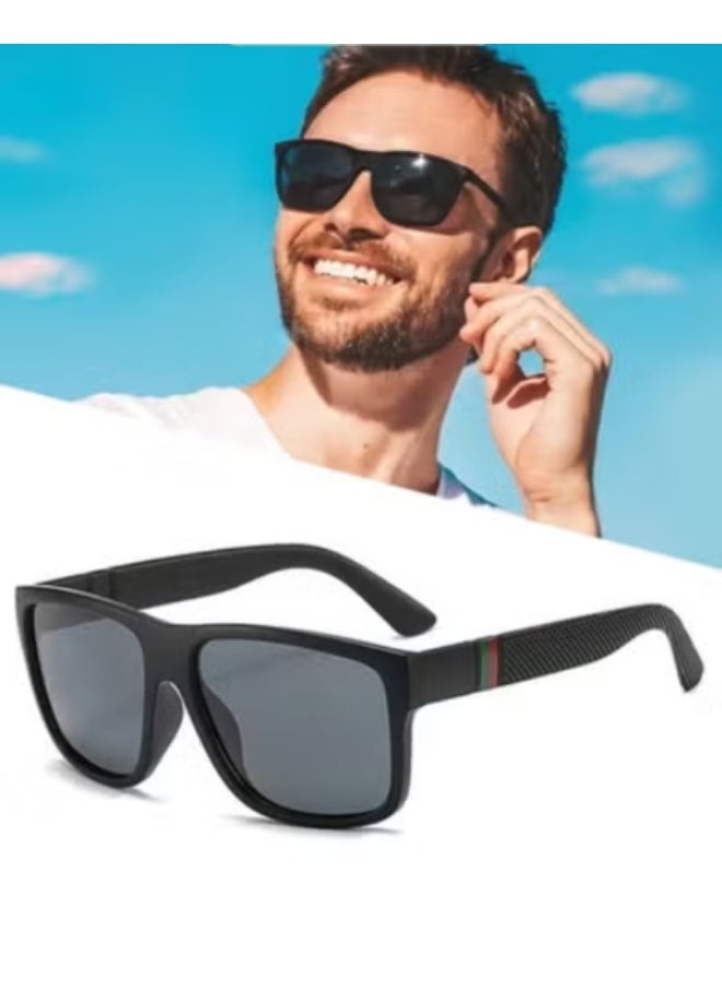 Azorb Unisex Square Polarized Sunglasses - TR90 Frame, UV400 Protection for Driving & Daily Wear - Image 1