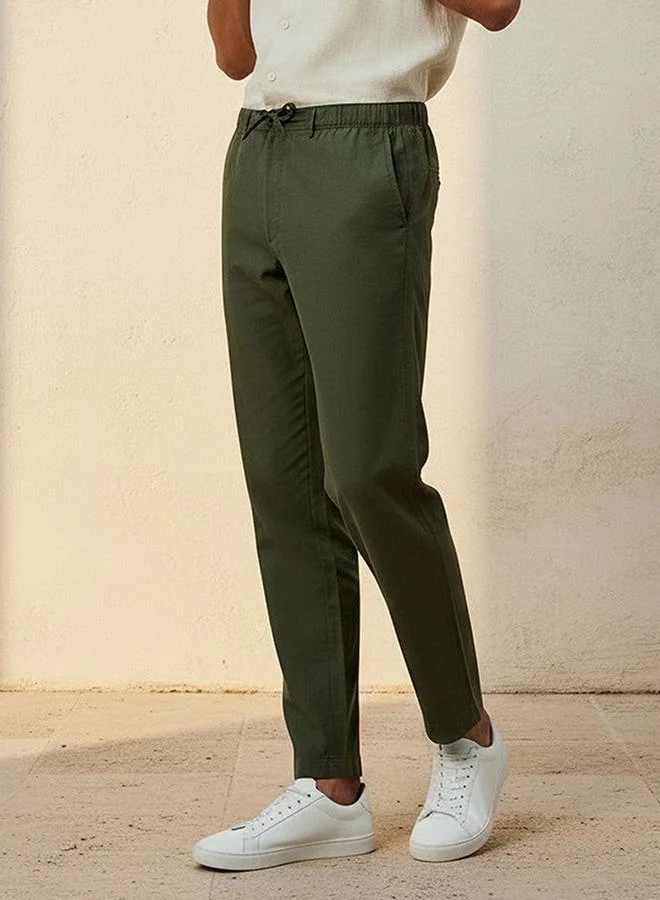 Splash FAV Basic Relaxed Fit Linen Blend Pants