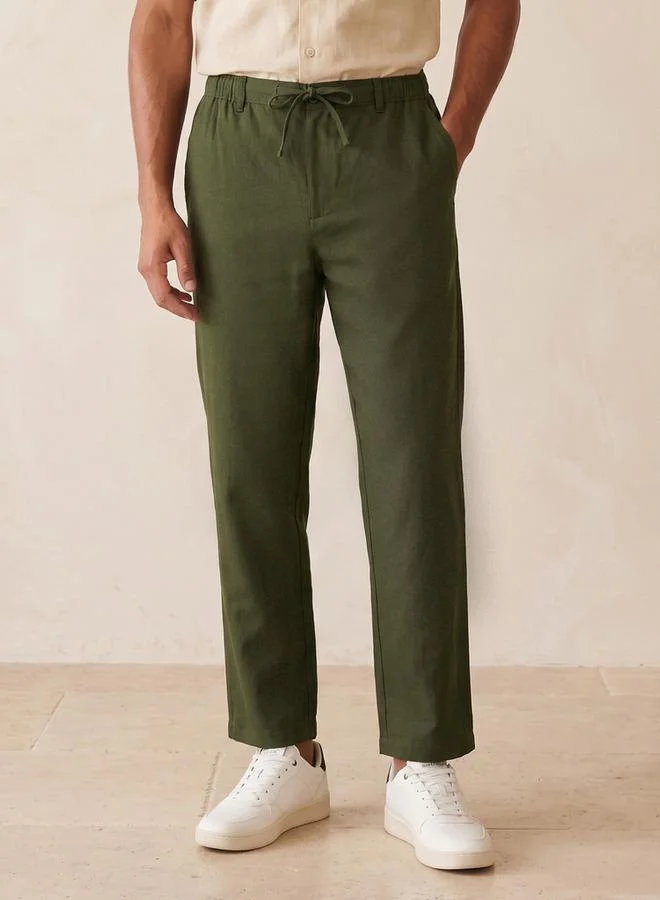 Splash FAV Basic Relaxed Fit Linen Blend Pants