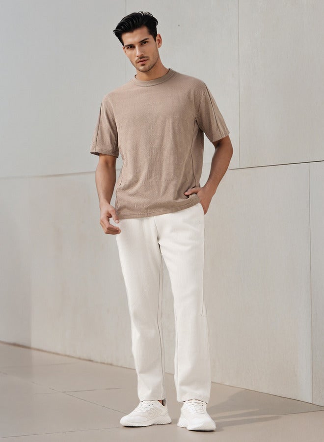 آكتف بنطلون رياضي رجالي بقصة عادية وخصر برباط - Image 2