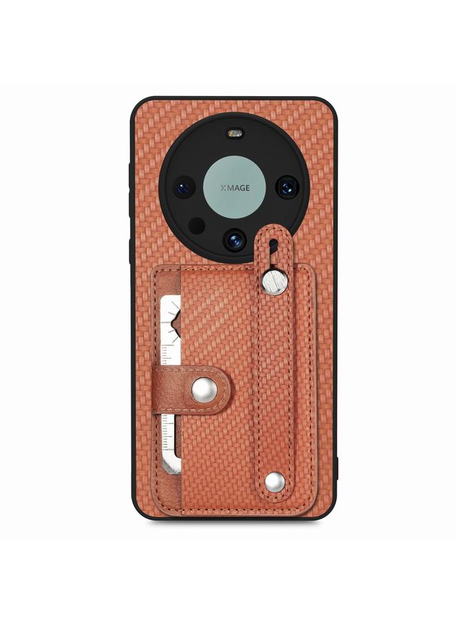 S-TOP Case For Huawei Mate 60 Pro Wristband Kickstand Card Wallet Back Phone Case with Tool Knife - Image 1