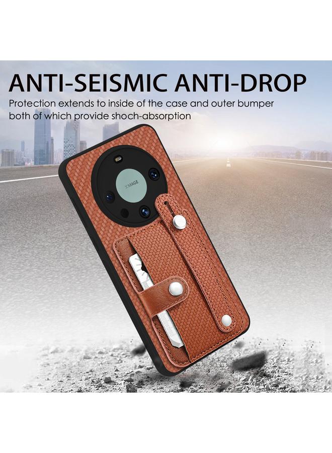 S-TOP Case For Huawei Mate 60 Pro Wristband Kickstand Card Wallet Back Phone Case with Tool Knife - Image 5