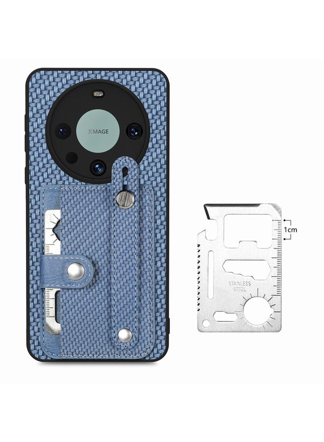 S-TOP Case For Huawei Mate 60 Pro Wristband Kickstand Card Wallet Back Phone Case with Tool Knife - Image 3